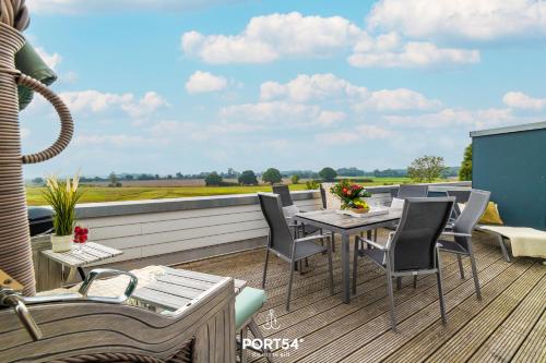 Balcony/terrace, Ferienwohnung Wilde Aussicht Olpenitz in Olpenitz