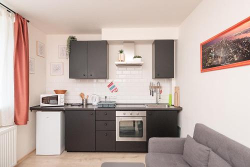 廚房, V&D apartments by Mountain ways in 羅基尼茨納德傑茨羅