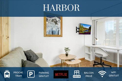 HOMEY HARBOR - Proche Tram - Parking gratuit - Balcon privé - Wifi & Netflix - Location saisonnière - Ambilly