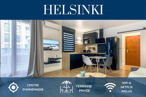 HOMEY HELSINKI - Hyper centre - Proche Genève - Terrasse privée - Wifi & Netflix - Location saisonnière - Annemasse