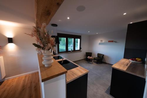 Kitchen, Eifellodge - am roten Sandberg in Prum