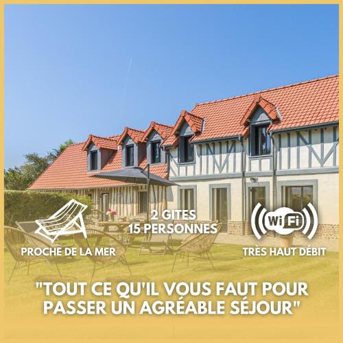 Ensemble de 2 gîtes de charme - 15 personnes - Location saisonnière - Sainte-Marguerite-sur-Mer