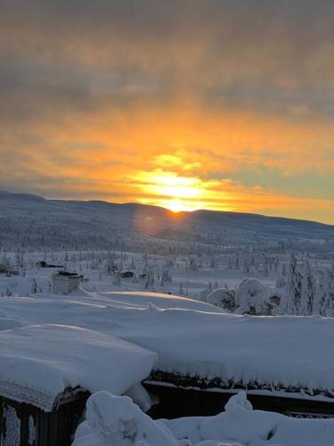 Høyfjellshytte i Valdres med panoramautsikt