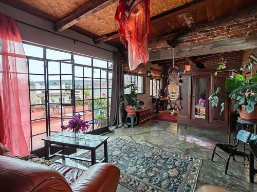 Charming rooftop loft with terrace fantastic view to the town