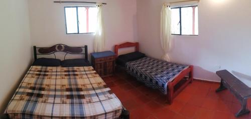 1 double bed