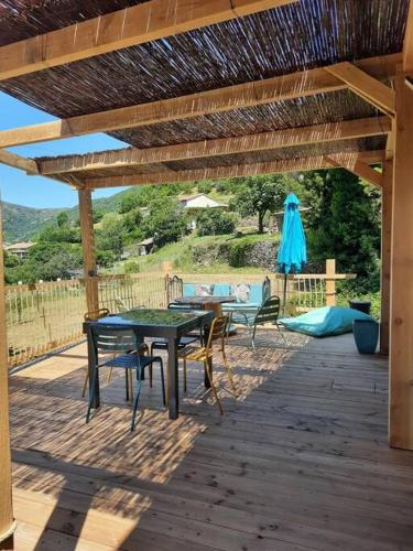 Ardèche Cottage Maison en Ardèche à Thuyets Pont du Diable, avec Terrasse avec vue