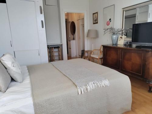 Top-floor studio, near park & sea, great transit in Töölö