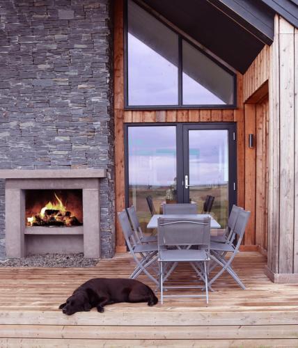Балкон, Eco-Lodge with hottub sea view Charleton Estate in Колінсберг