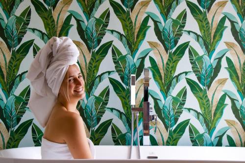 Badezimmer, Casa Pepe near Wandgemäldemuseum Diego Rivera