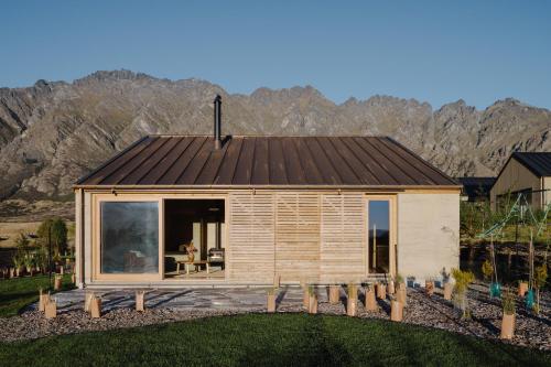 Exterior view, The Earth House at Jacks Point in The Remarkables