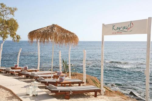 Restaurant, Glaros Beach Hotel in Crete Island