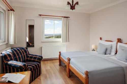 Zimmer mit 2 einzelbetten, großes, bergblick