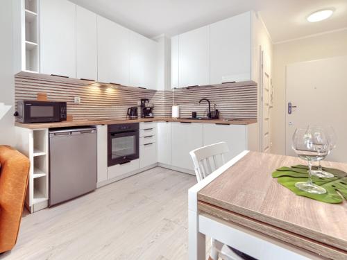 кухня, Tricity Retreat Apartments with Parking - by Rentujemy in Straszyn