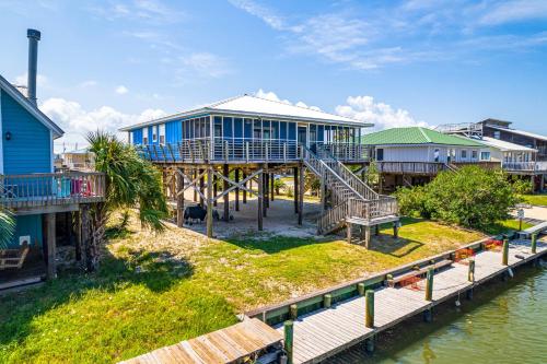 Waterfront Dauphin Island Home with Deck and Boat Dock