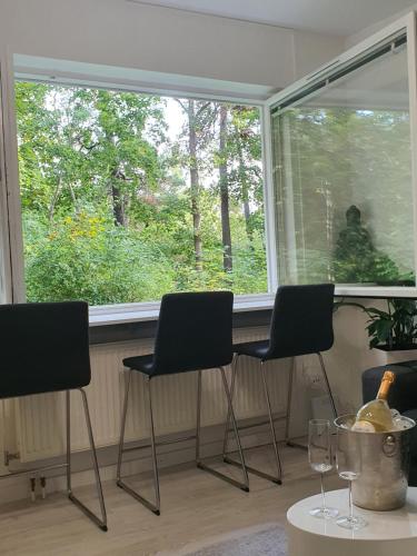 Close to the metro and the beach!!! with a view of the Scandinavian forest, Stockholm (fotografie 9)