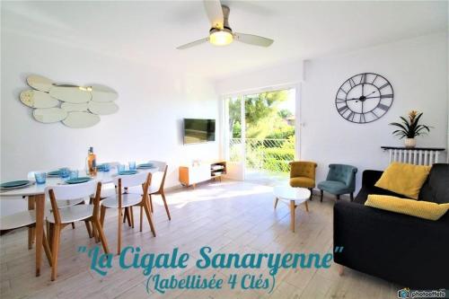 La Cigale Sanaryenne classé 4 étoiles face à un jardin méditerraneen - Apartment - Sanary-sur-Mer