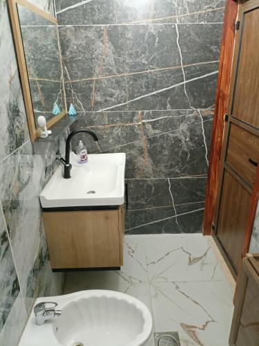 Shower, BnB La Luna Entire Apartment in Jericho