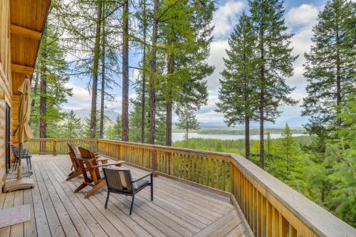 Hand-Crafted Cabin with Whitefish Lake Views!