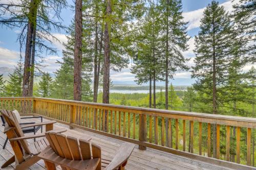 Hand-Crafted Cabin with Whitefish Lake Views!