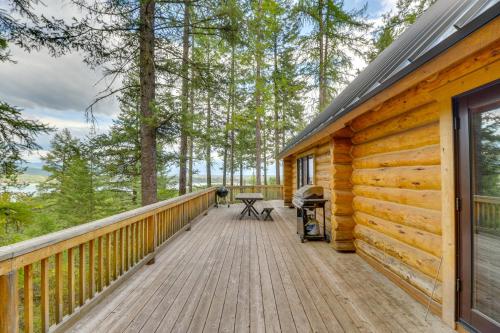 Hand-Crafted Cabin with Whitefish Lake Views!