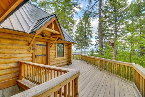 Hand-Crafted Cabin with Whitefish Lake Views!