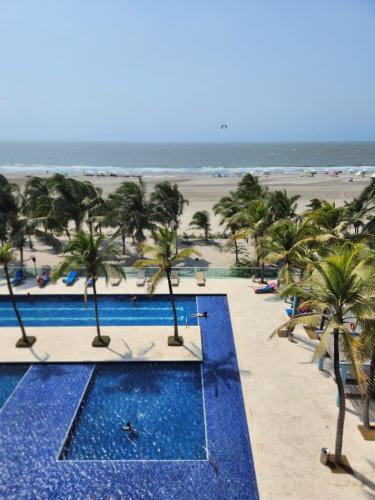 Cartagena la Boquilla amobaldo vista directa al mar a pocos pasos de playa