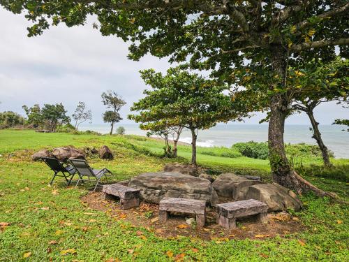 View, 墾丁圓石灘 Kenting Pebble Beach in Shizi Township