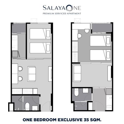 Salaya One Hotel & Service Apartment Room Type - Twin Room
