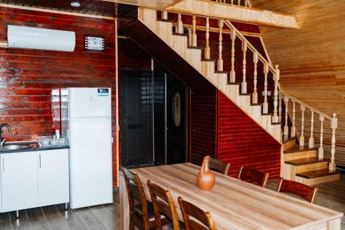 Cocina, 3Gozel Aframe Villa Gabala in Nohurqishlaq
