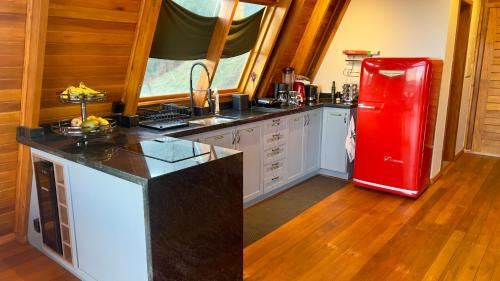köök, CABANA HAIGAZ de MONTANHA in Marmelópolis