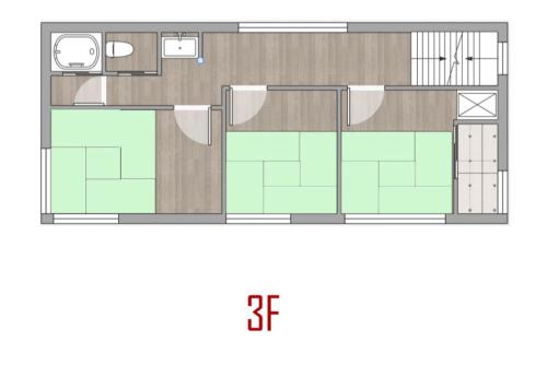 Osaka SENJU big Tatami house Max 16ppl direct to KIX airport