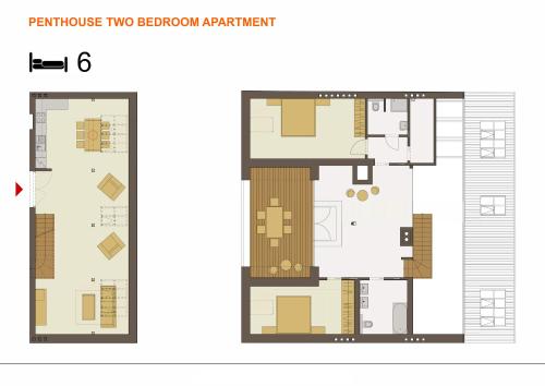 Two-Bedroom Penthouse Apartment image 1