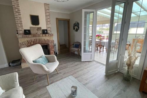 Maison vue mer Omaha Beach in 濱海維耶維爾