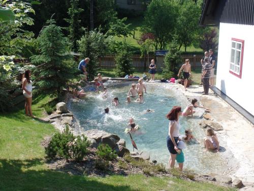 Kilátás, Penzion Roubenka in Hukvaldy