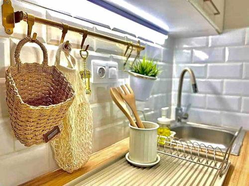 virtuve, Boho Natural Beachfront Detached House in Ag. Konstantinos (Messini)