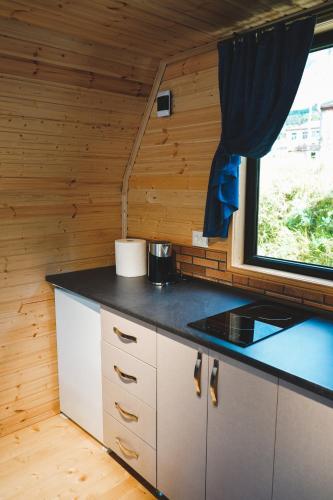 廚房, Vaso-Levani Kazbegi Cottage in 卡茲別克