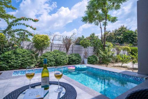 Swimming pool, StayVista at Sukoon with Bonfire in Lucknow