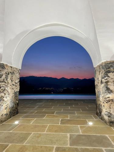 Balkon/terasa, Mas Puig De Baix with private Pool and gardens in Sant Cristofol de les Fonts