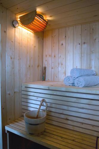 Szauna, Gutshof Langensee in Gulzow