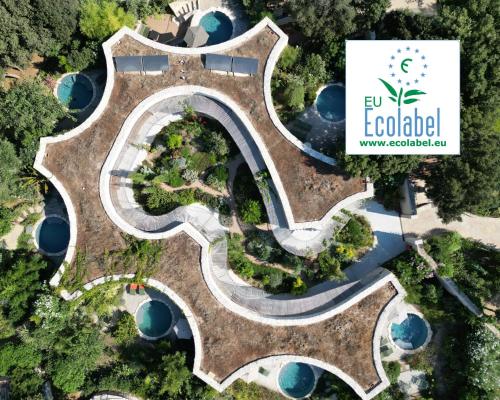 Suite, jardin, junior, piscine, bain à remous