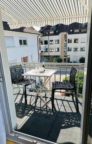 陽台/露台, Ferienwohnung Jule in 格倫察赫－維倫