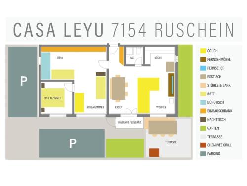  Casa LeYu mitten in Ruschein in Ruschein