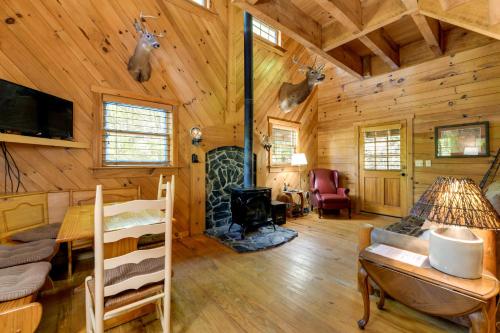 Quiet Balsam Grove Cabin with Hot Tub, Dog Friendly! in Balsam Grove, USA
