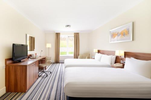 2 twin beds, 1 sofa bed