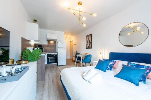 Proche Technopole: lit double - fibre - lave-linge, Grenoble