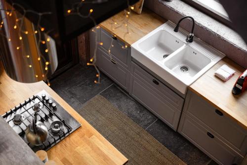 Konyha, Hidden Stone Chalet in Zarouhla