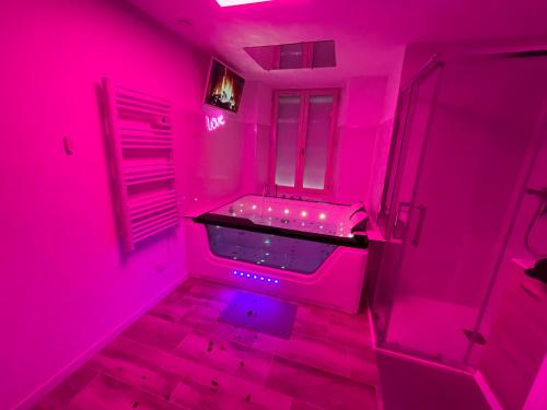 Studio Love Room spa 2 places et cinéma (Studio Love Room spa 2 places et cinema) in Saint-Mesmes