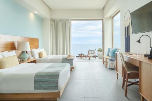 Twin room, deluxe, sea view