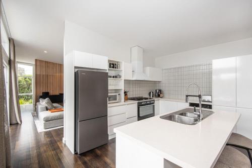 Kitchen, The Pavilion with pool St Andrews Beach in St Andrews Beach