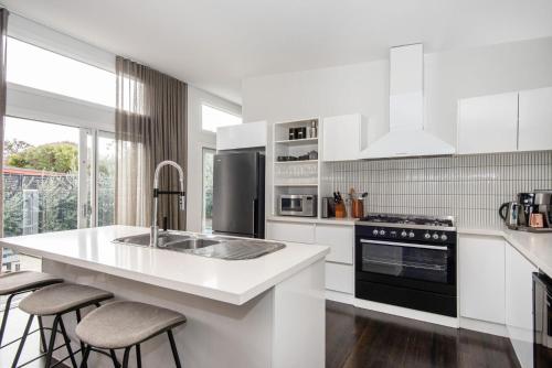 Kitchen, The Pavilion with pool St Andrews Beach in St Andrews Beach